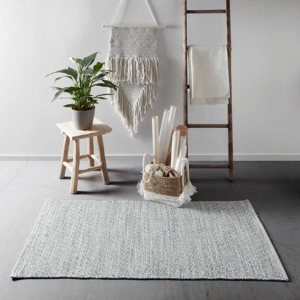 Covor țesut de mână CAROLA 1 - verde, Basics, textil (80/150cm) - Modern Living