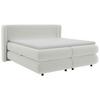 Boxspring Krevet Elodie - sivo-bijela/crna, Konvencionalno, tekstil/plastika (160/200cm) - Premium Living