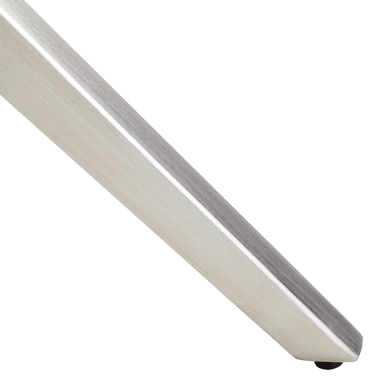 KRZESŁO Z PODŁOKIETNIKAMI KIM - kolor srebrny/kolor stalowy, Basics, metal/tkanina (62/90/63cm) - MID.YOU