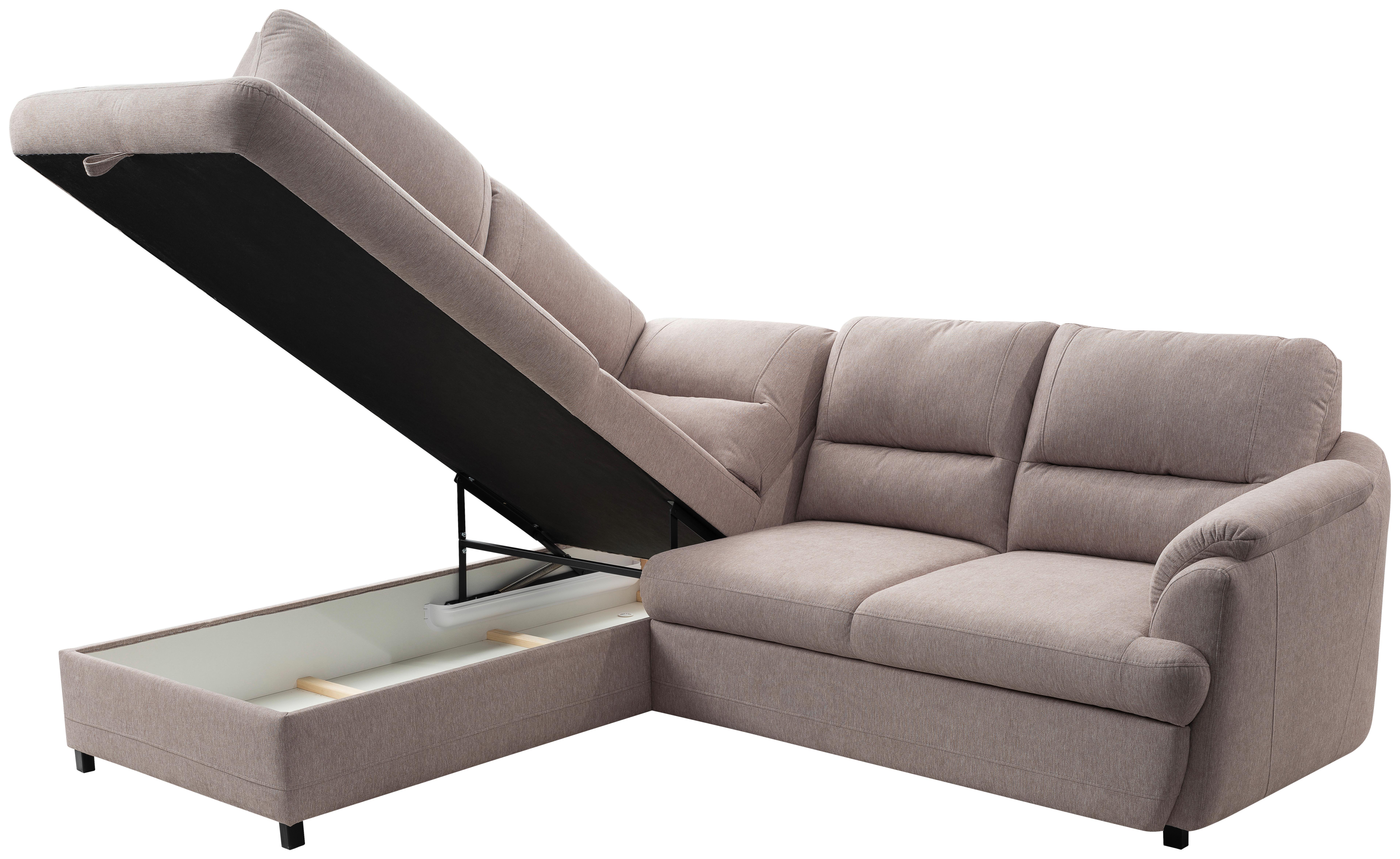 Canapea modulara GUSTO - grej, Basics, textil (200/240cm) - Modern Living