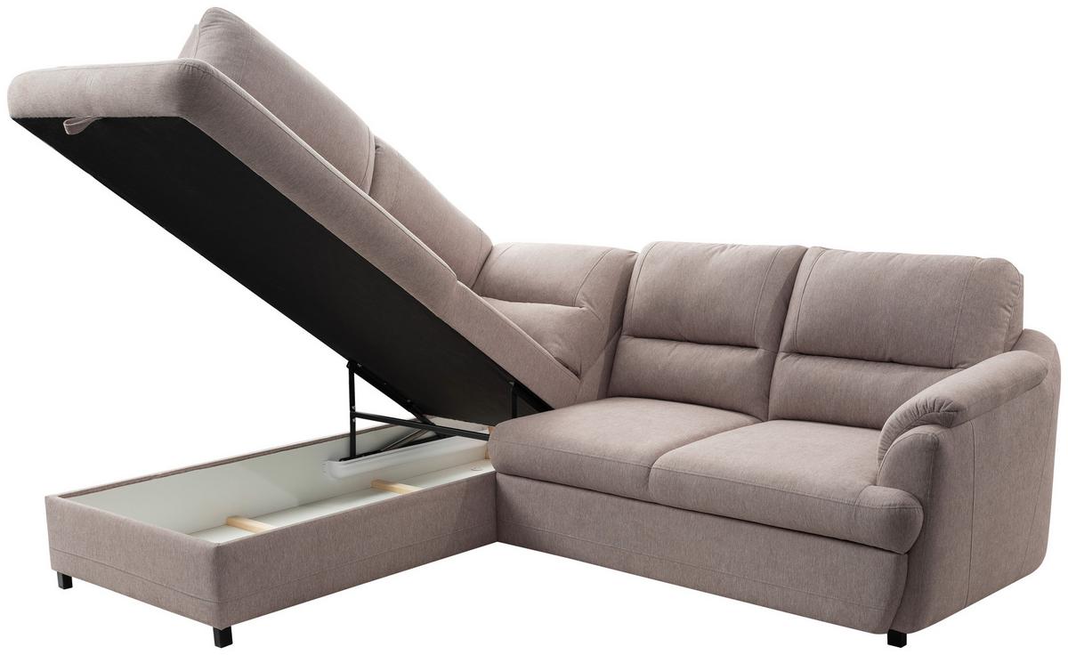 Canapea modulara GUSTO - grej, Basics, textil (200/240cm) - Modern Living