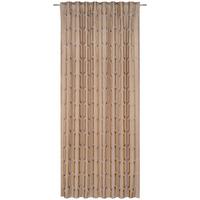 ZASŁONA GOTOWA MALFOY - kolor złoty/taupe, Design, tkanina (140/245cm) - Ambiente