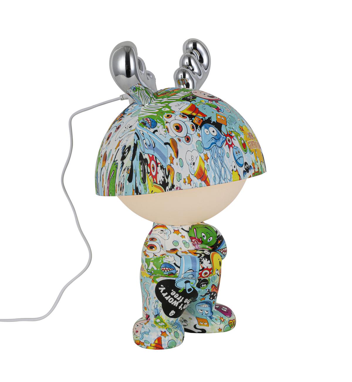 LED-Dekoleuchte Lea Multicolor max. 2,5 Watt - Chromfarben/Multicolor, MODERN, Kunststoff/Metall (17/30cm) - Mömax