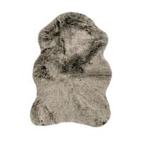 FELLTEPPICH TENDER - Braun/Olivgrün, Design, Textil (60/90cm) - Kayoom