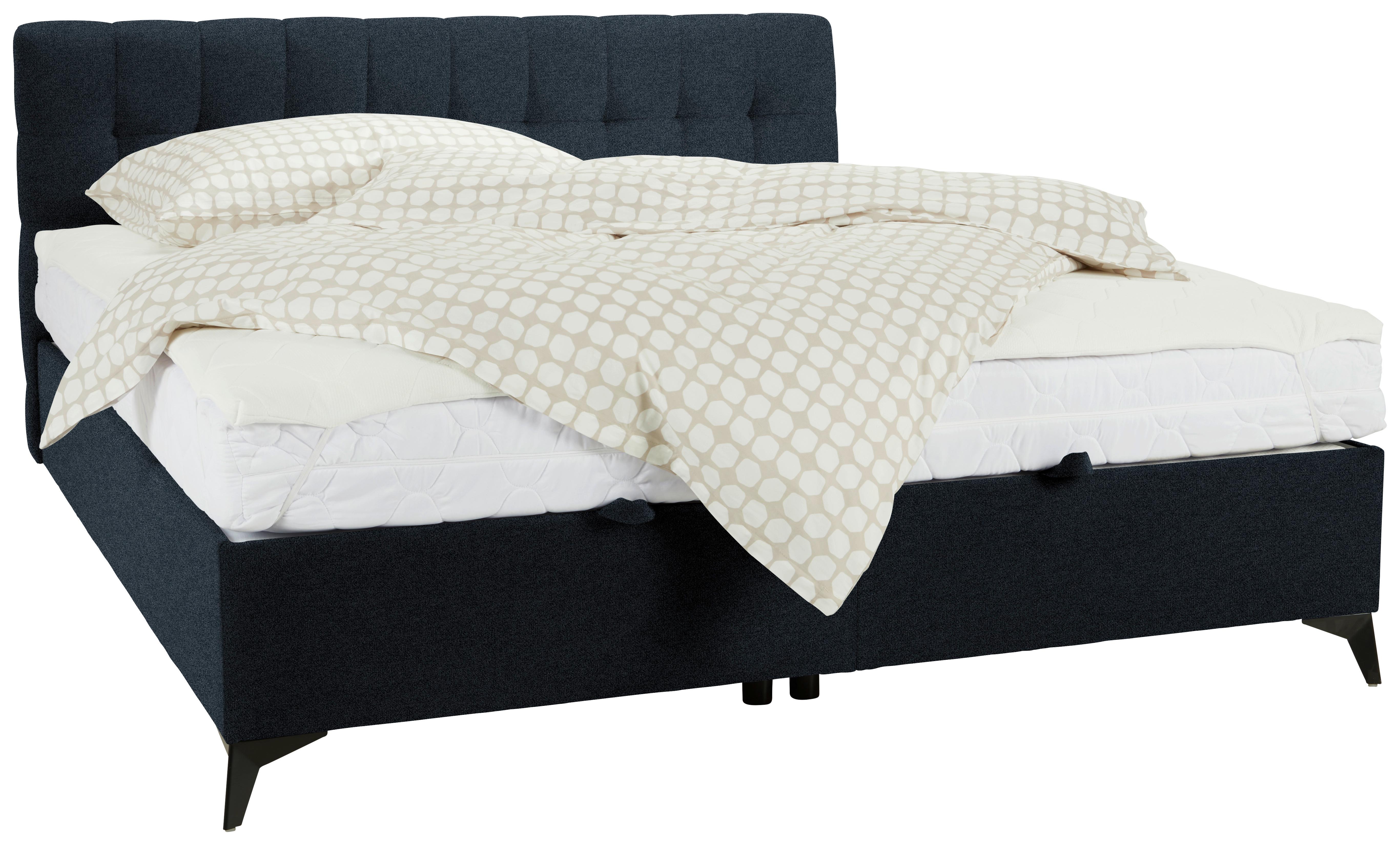 Boxbett in Schwarz ca. 180x200cm - Schwarz, KONVENTIONELL, Holzwerkstoff/Kunststoff (180/200cm) - Mömax