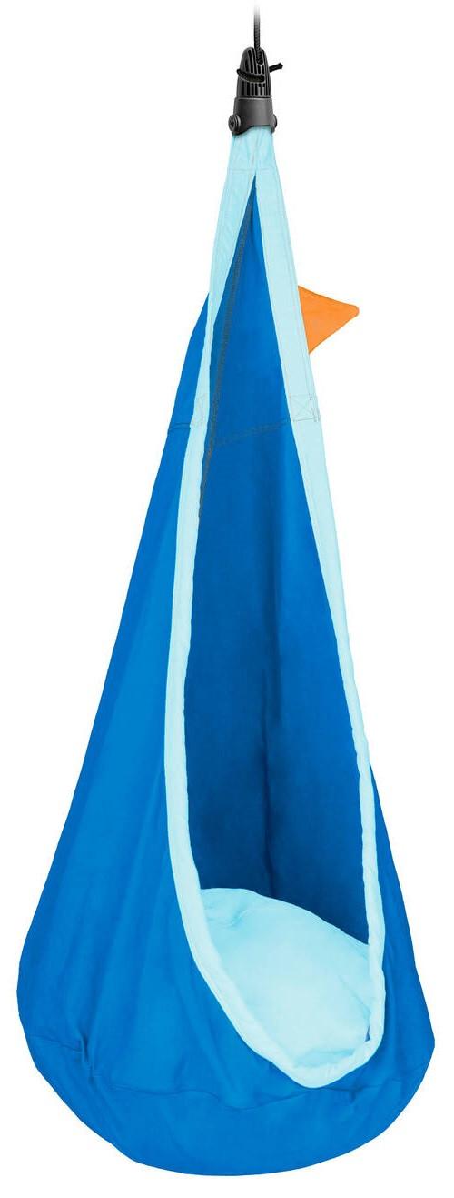 Kinderhängesessel Kids Hanging Nest Blau/Orange - Blau/Orange, KONVENTIONELL, Textil (70/200-400/150cm) - La Siesta