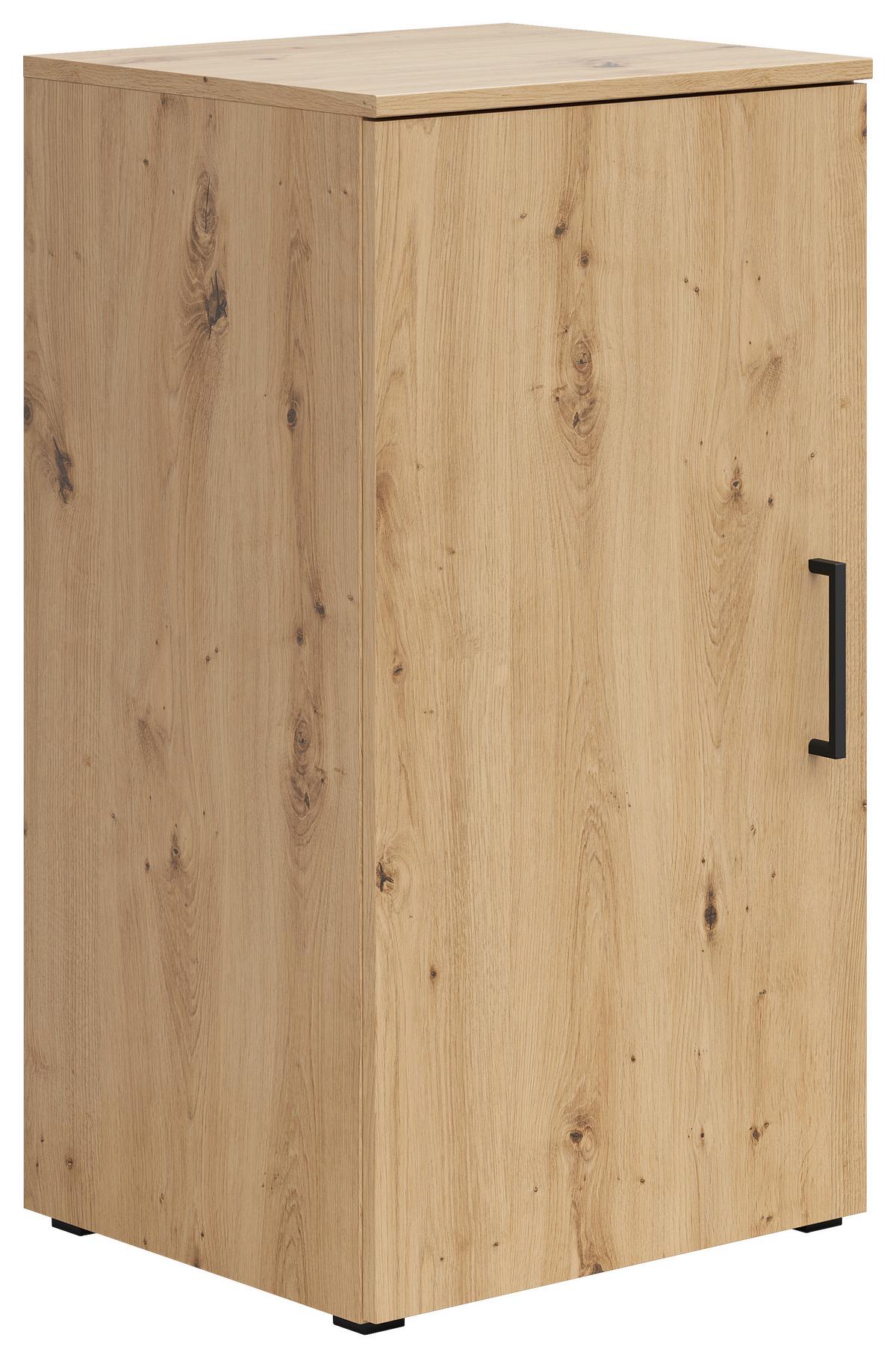 Kommode Multistauraum Eiche Artisan - Anthrazit/Schwarz, MODERN, Holzwerkstoff/Kunststoff (45/83/40cm) - Mömax