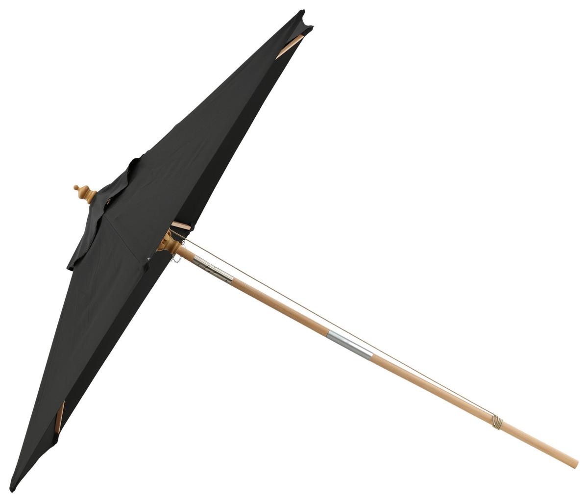 Sonnenschirm Corypho ca. 250x232 cm Schwarz - Schwarz, KONVENTIONELL (250/232cm) - Gardenson
