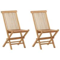 Klappstuhl 2er-Set KENYA - Teakfarben, KONVENTIONELL, Holz (47/89/62cm) - Gardenson
