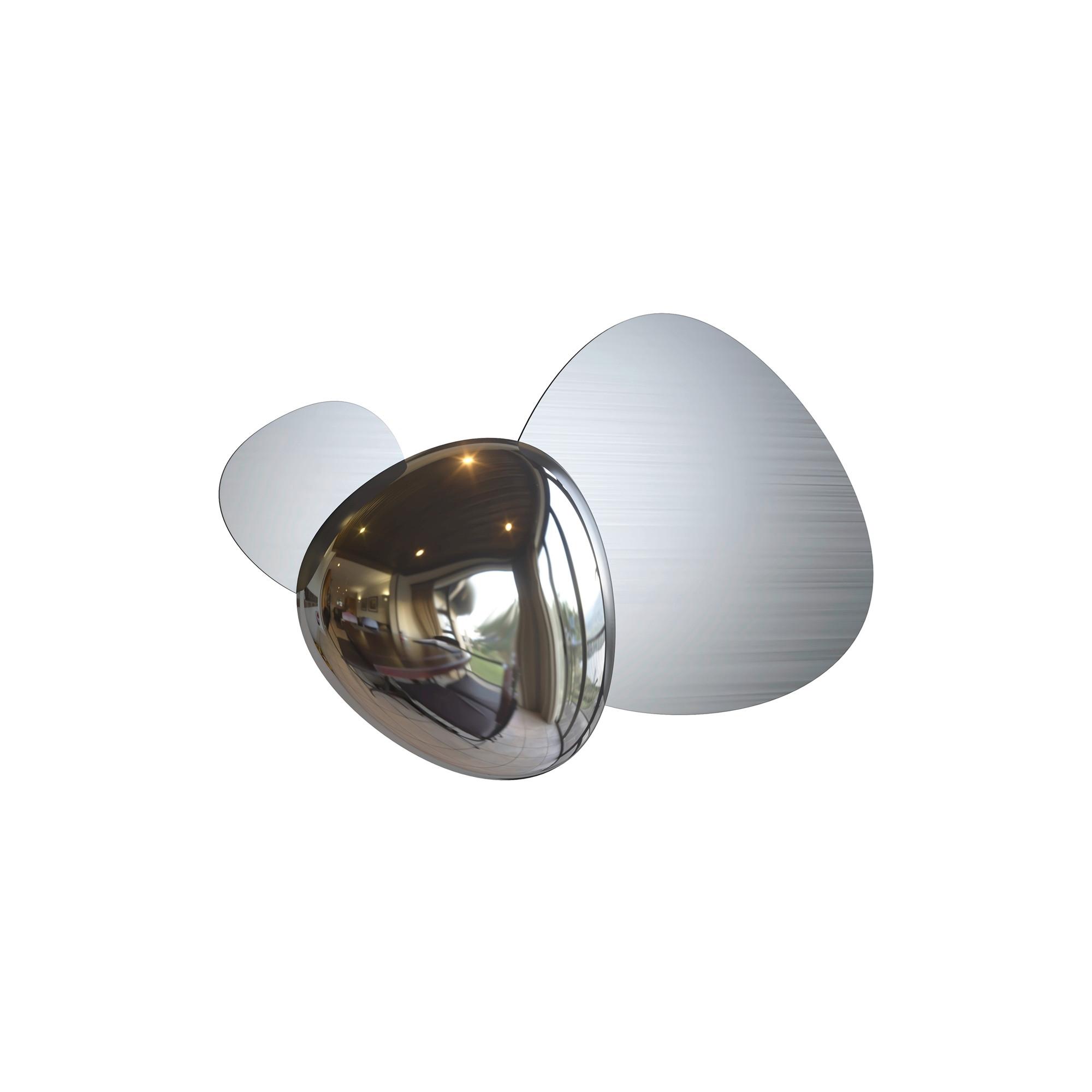 Wandleuchte Jack-Stone Nickelfarben max. 8 Watt - Nickelfarben, Trend, Metall (26,9/36,3/7,4cm) - MAYTONI
