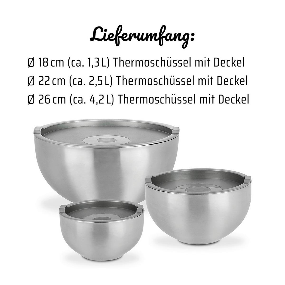 Set Termo Posod H&k, 3-Delni - barve nerjavečega jekla, Basics, kovina - GSW
