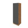 Held Kühlschrank-Umbauschrank ca. 60 cm Anthrazit/Eiche - Chromfarben/Anthrazit, MODERN, Holzwerkstoff/Metall (60/200/60cm) - Held