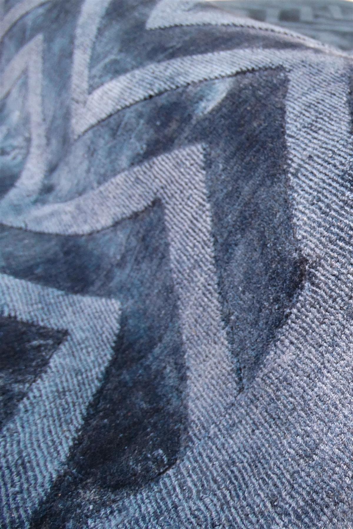 WEBTEPPICH LUXURY 410 MARINEBLAU 200X290 - Dunkelblau, Basics, Textil (200/290cm) - Kayoom