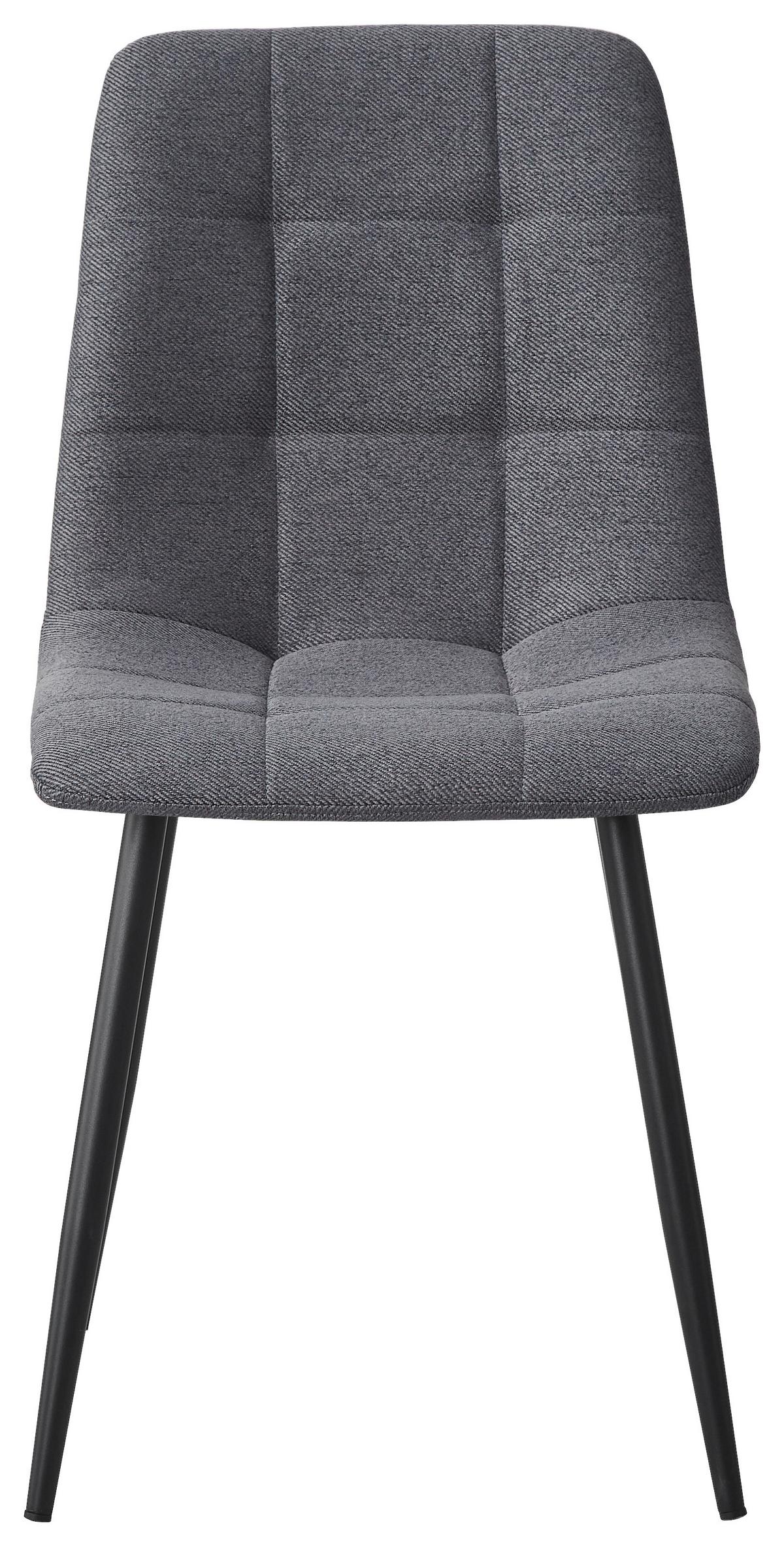 KRZESŁO JEFF - czarny/szary, Design, metal/tkanina (45/86.5/55cm) - Stylife