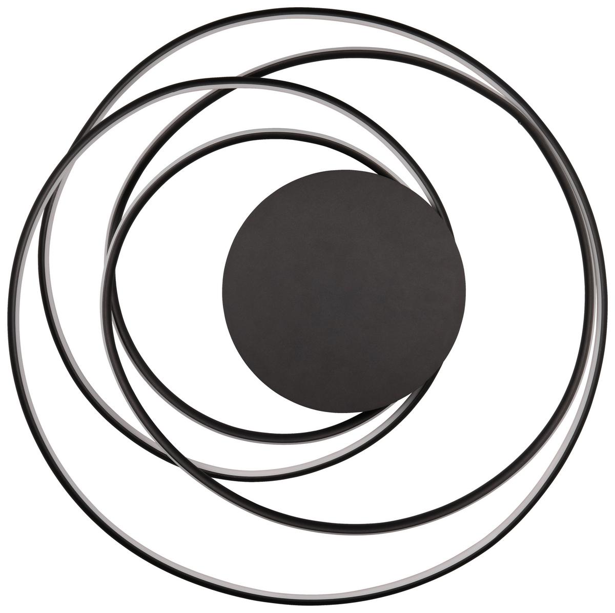 LED-Deckenleuchte Nala Schwarz max. 57 Watt - Schwarz, Design, Metall (72/35cm) - Trio Leuchten