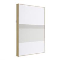 Leinwandbild Kijal Weiß/Taupe ca. 51x71cm - Taupe/Weiß, Trend, Kunststoff/Textil (51,2/5,1/71,2cm) - Eglo