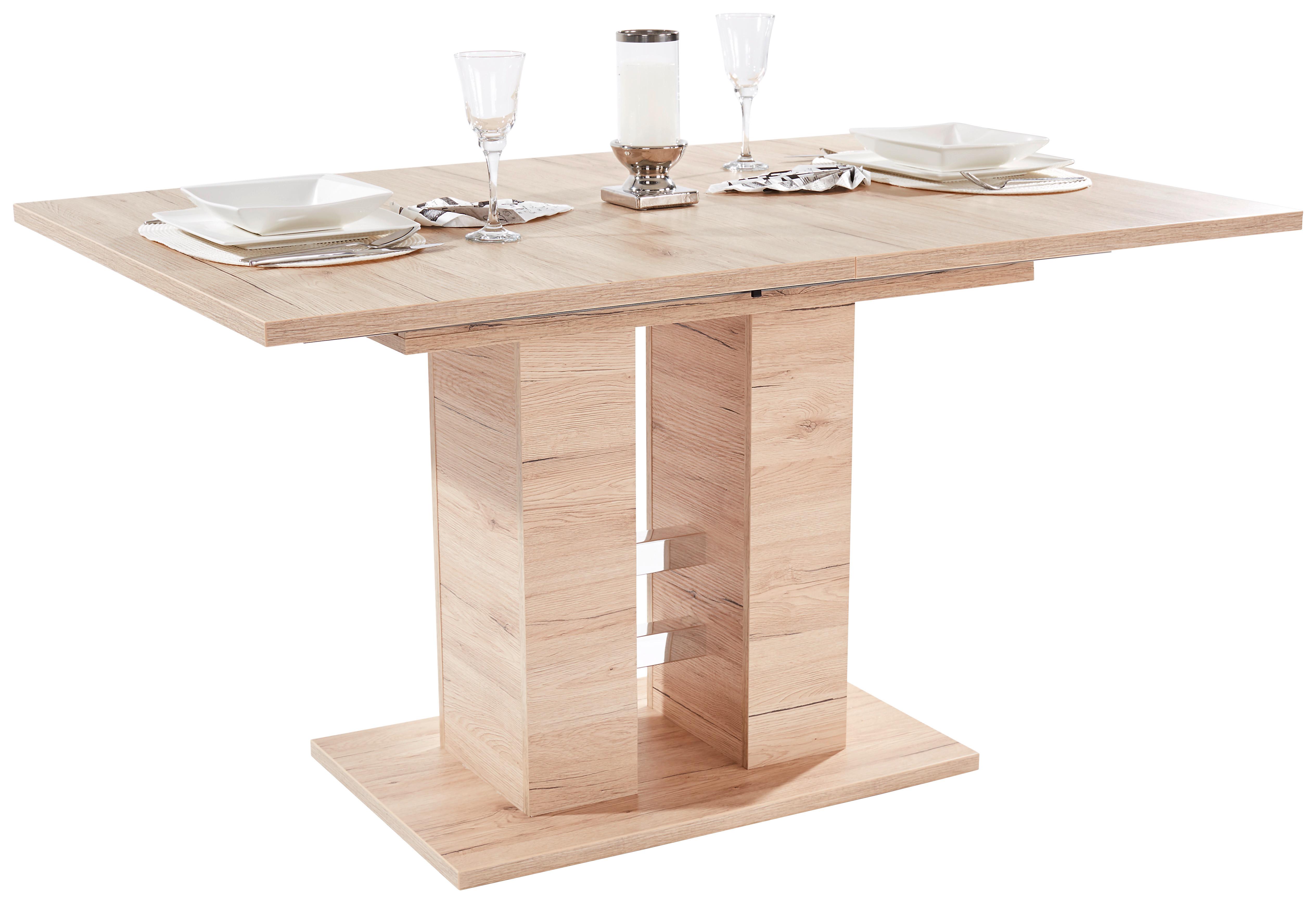 Raztegljiva Miza Helena, Barva Hrasta, 140-220 X 90 Cm - barve hrasta, Konvencionalno, leseni material (140-220/76/90cm) - Mömax