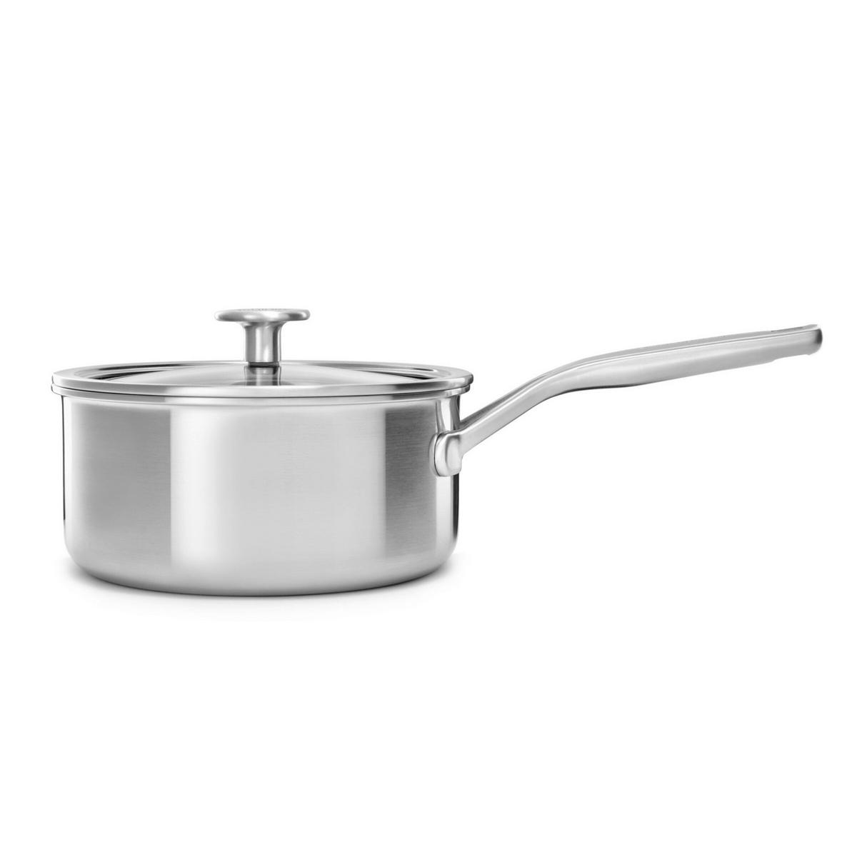 RONDEL Z RĄCZKĄ 3-PLY STAINLESS STEEL - kolor stalowy, Basics, metal/szkło (18cm) - KitchenAid