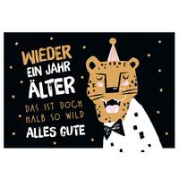 Glückwunschkarte Edelschwarz Multicolor - Basics, Papier (18/13cm)