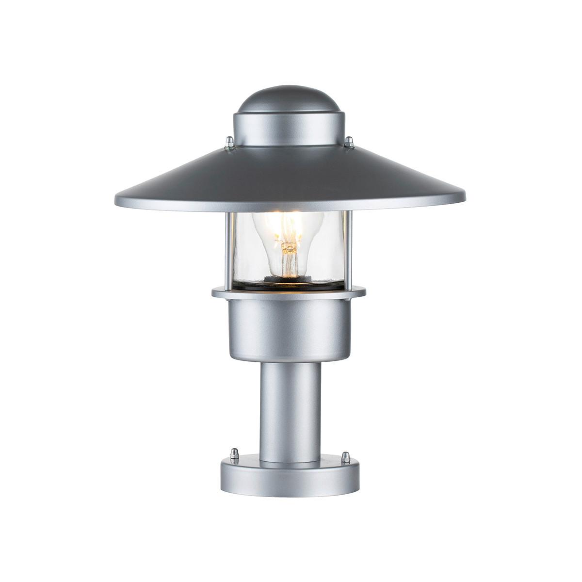 Talpas Lámpa Klampenborg-Ped-Sil - ezüstszínű, Konventionell, üveg/fém (27.5/31.8cm) - Elstead Lighting