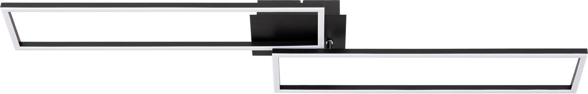 LAMPA SUFITOWA LED FRAME *SBN* - czarny, Trend, tworzywo sztuczne/metal (110/25/8cm) - Novel