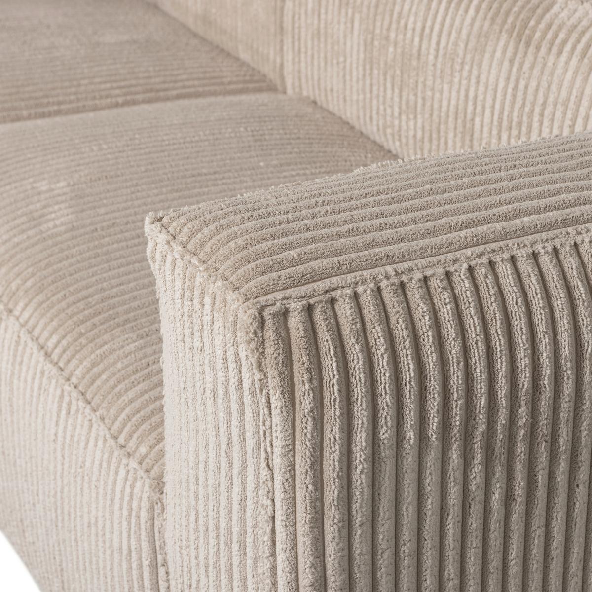 Ecksofa Bean Beige S: 178x254 cm - Beige/Schwarz, Design, Kunststoff/Textil (178/254cm) - Livetastic