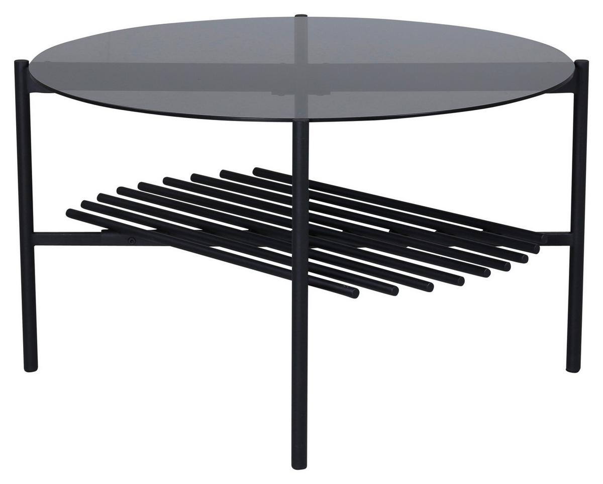 COUCHTISCH VON STAF - Schwarz, Design, Glas/Metall (80/80/45cm) - Livetastic