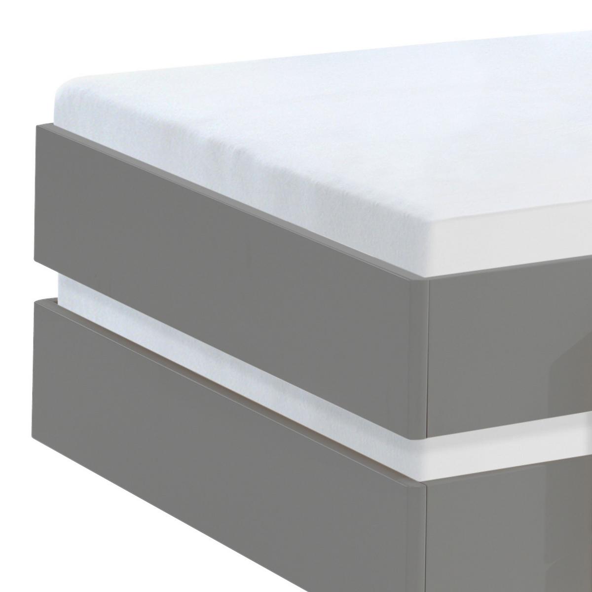 Stapelbett Modulo Grau - Grau/Kieferfarben, MODERN, Holz/Holzwerkstoff (90/200cm) - Vipack