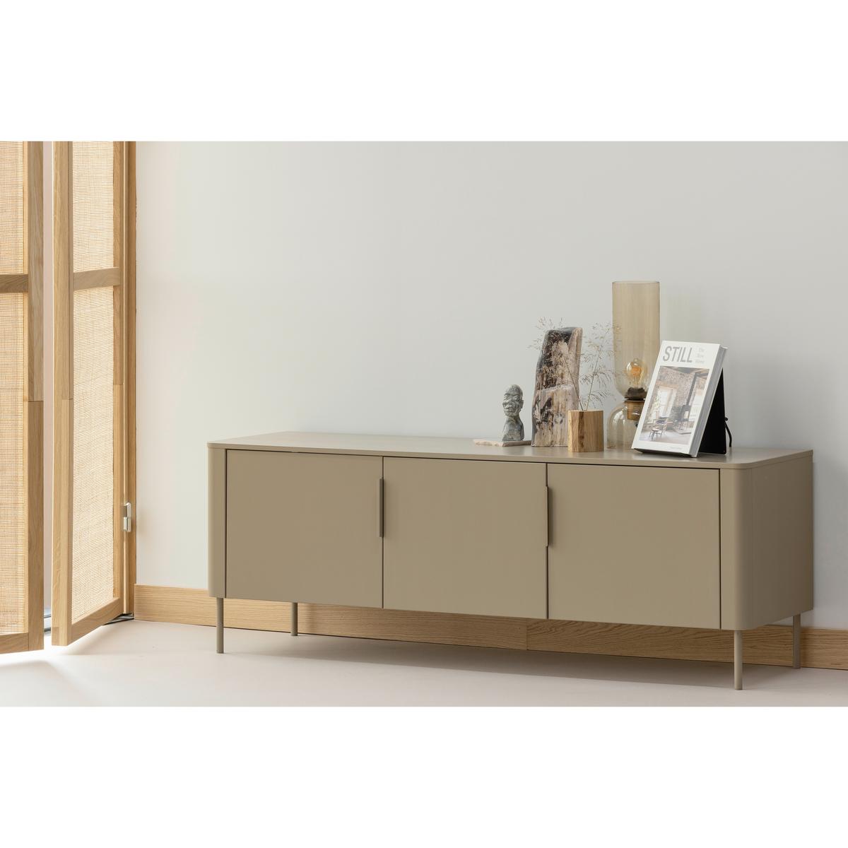 LOWBOARD Gunnar Schlammfarben B: 154cm - Schlammfarben, Design, Holz/Metall (154/56/44cm) - Livetastic