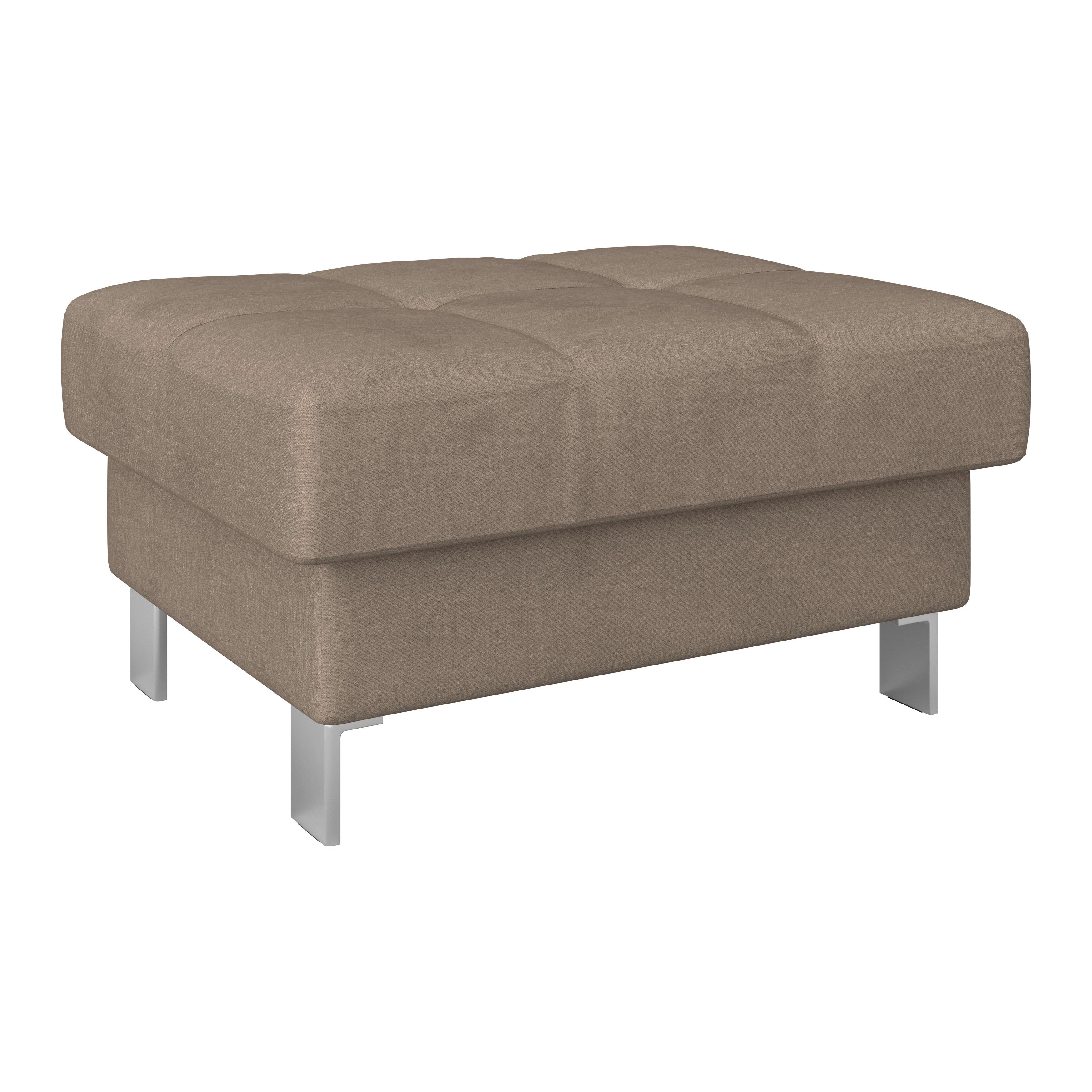 Taburet SAVONA - taupe, Modern, textil (90/44/73cm) - Ondega