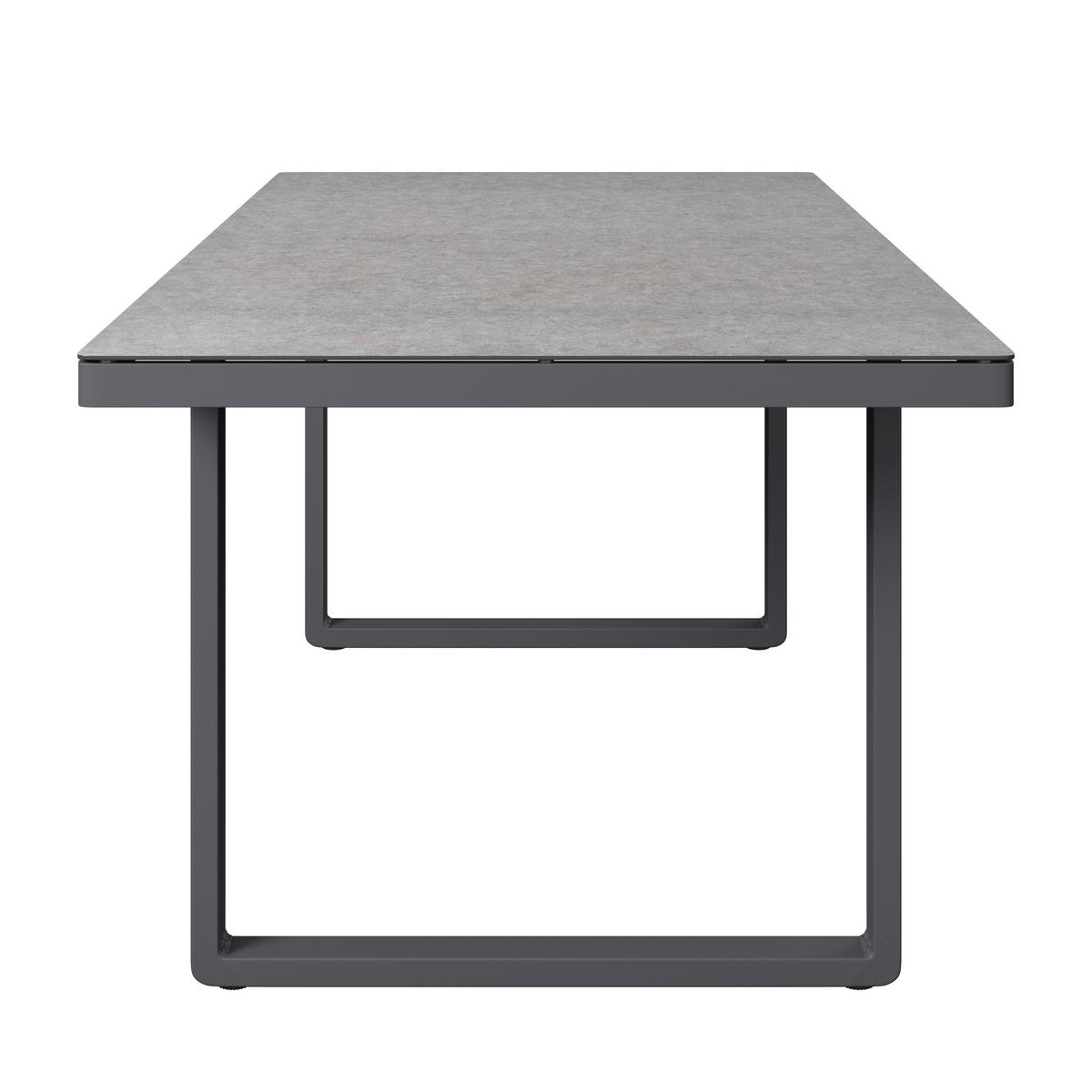 Loungegarnitur Casa Blanca Anthrazit/Naturfarben/Hellgrau - Anthrazit/Hellgrau, MODERN, Glas/Kunststoff