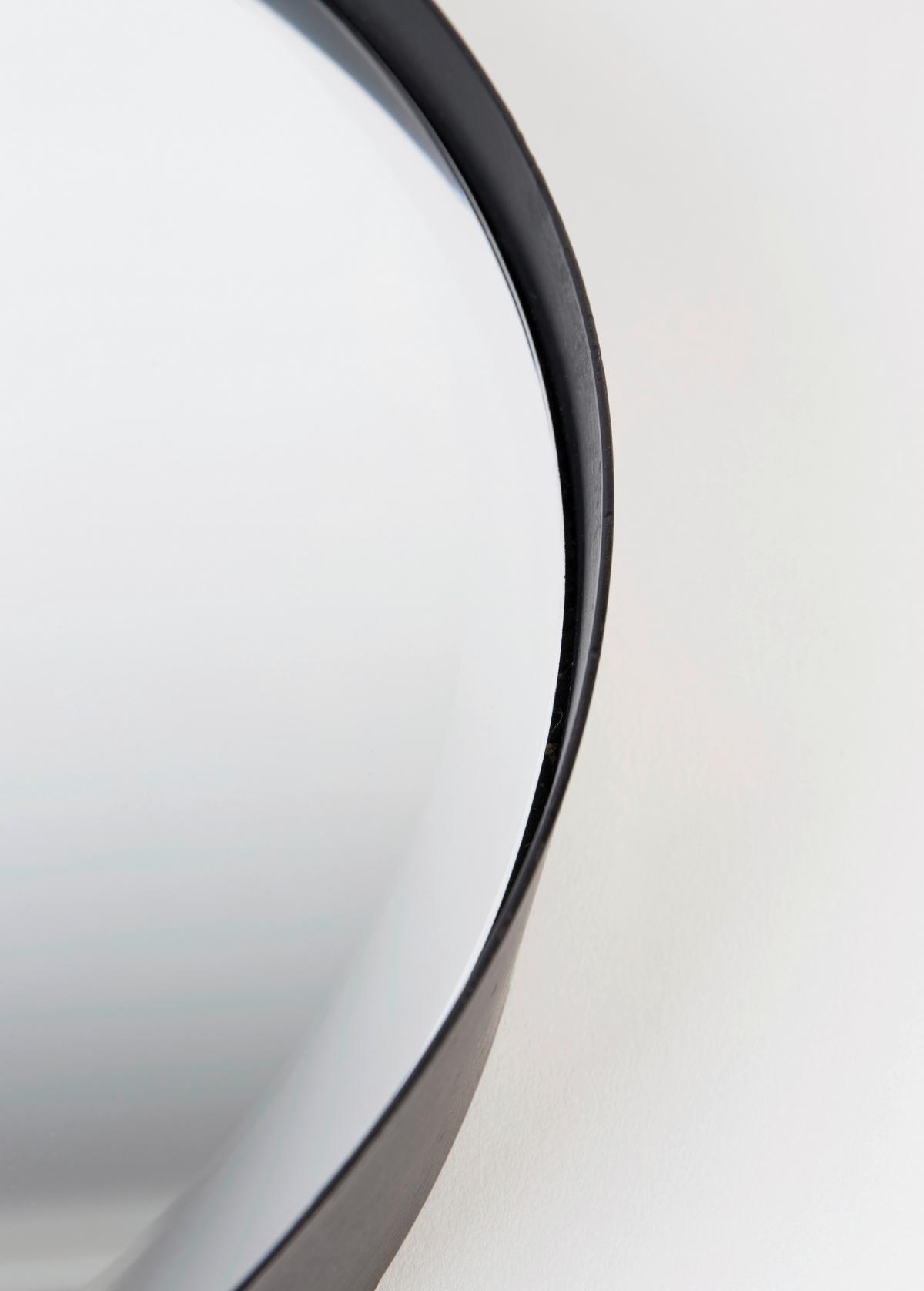 LUSTRO ŚCIENNE 8100011 - czarny, Trend, metal/szkło (36/36/7,5cm) - Zuiver