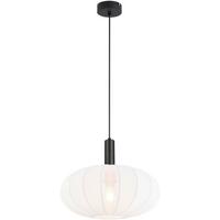 Viseča Svetilka Modern - črna/bela, Moderno, kovina/tekstil (40/120cm) - Mömax