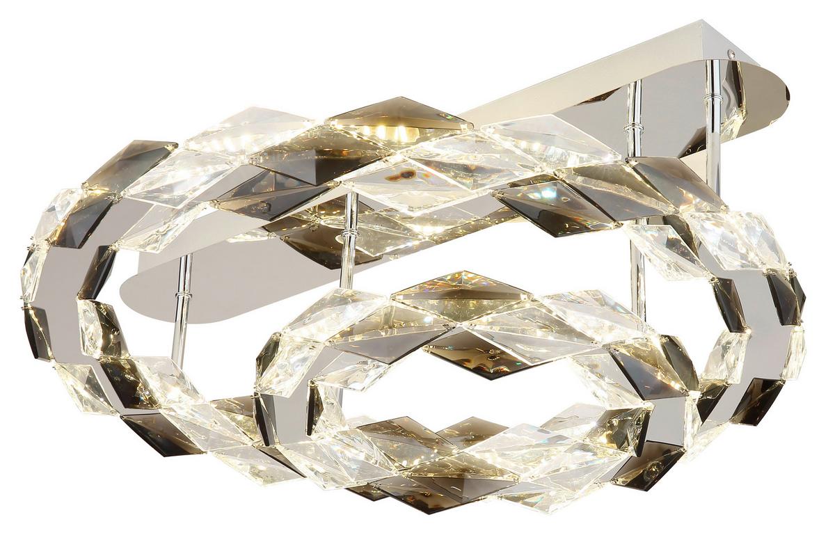 LED-Deckenleuchte Karilion Klar max. 40 Watt - Klar, Design, Kunststoff/Metall (55/24cm) - Globo