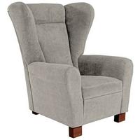 Fotelja Chandler - svijetlo siva/smeđa, Design, tekstil/drvo (95/109/97cm) - Mömax