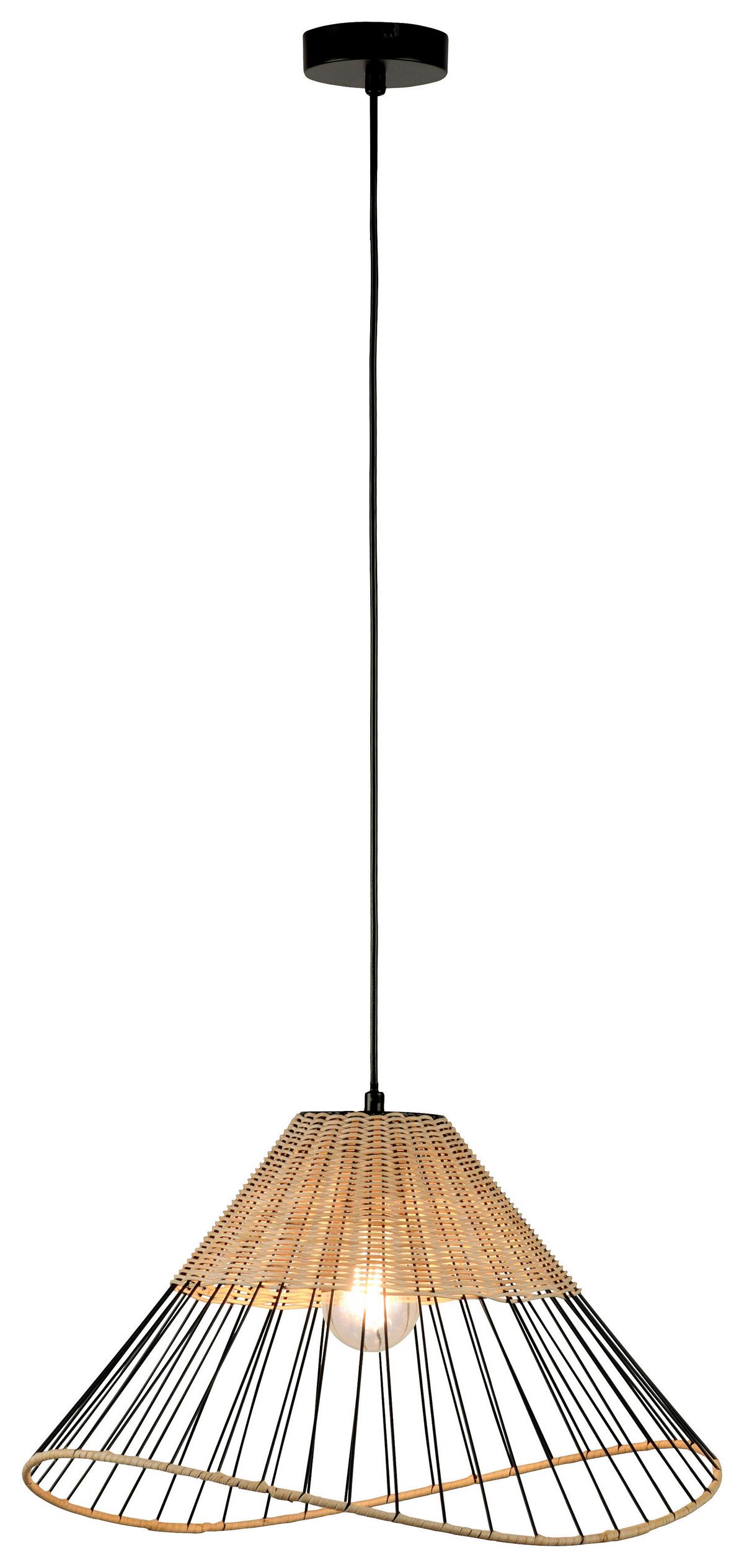 Hängeleuchte Reed in Metallfarben max. 60 Watt - MODERN, Kunststoff/Metall (48/48/120cm)