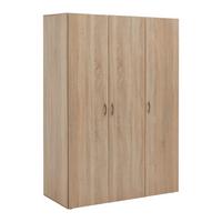 Ormar Za Odjeću Joe - hrast Sonoma/boje aluminija, Konvencionalno, drvni materijal/plastika (121/177/51cm) - Based