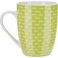 Kaffeebecher Shelly in Grün/Weiß - Weiß/Grün, Keramik (8,6/10,5cm) - Mömax modern living
