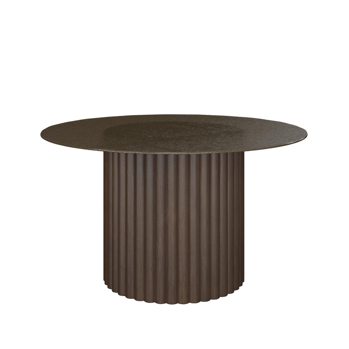 Couchtisch Zelia Braun/Walnussfarben MDF - Walnussfarben/Braun, MODERN, Glas/Holz (80/45/80cm) - Bessagi Home
