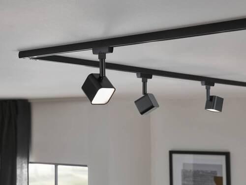 Schienensystem-Strahler Urail Muri Schwarz max. 4 Watt - Schwarz, Design, Glas/Metall (14/5/5cm) - Paulmann