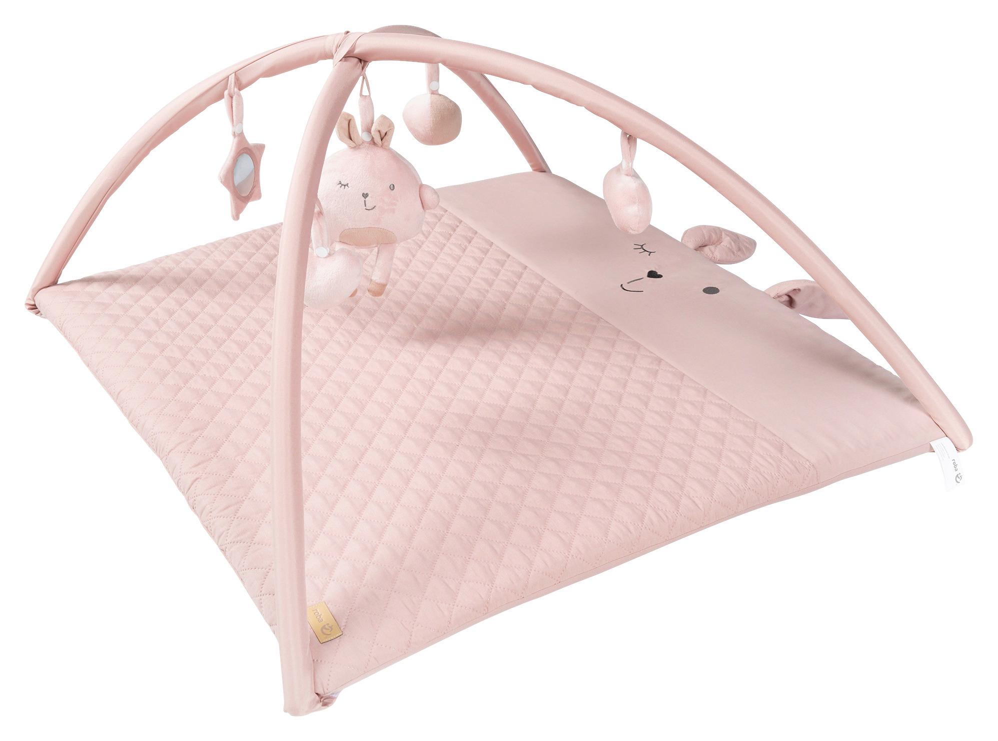 Krabbeldecke Roba Style Rosa ca. 85x45x75cm - Hellrosa, KONVENTIONELL, Textil (85/45/75cm) - Roba