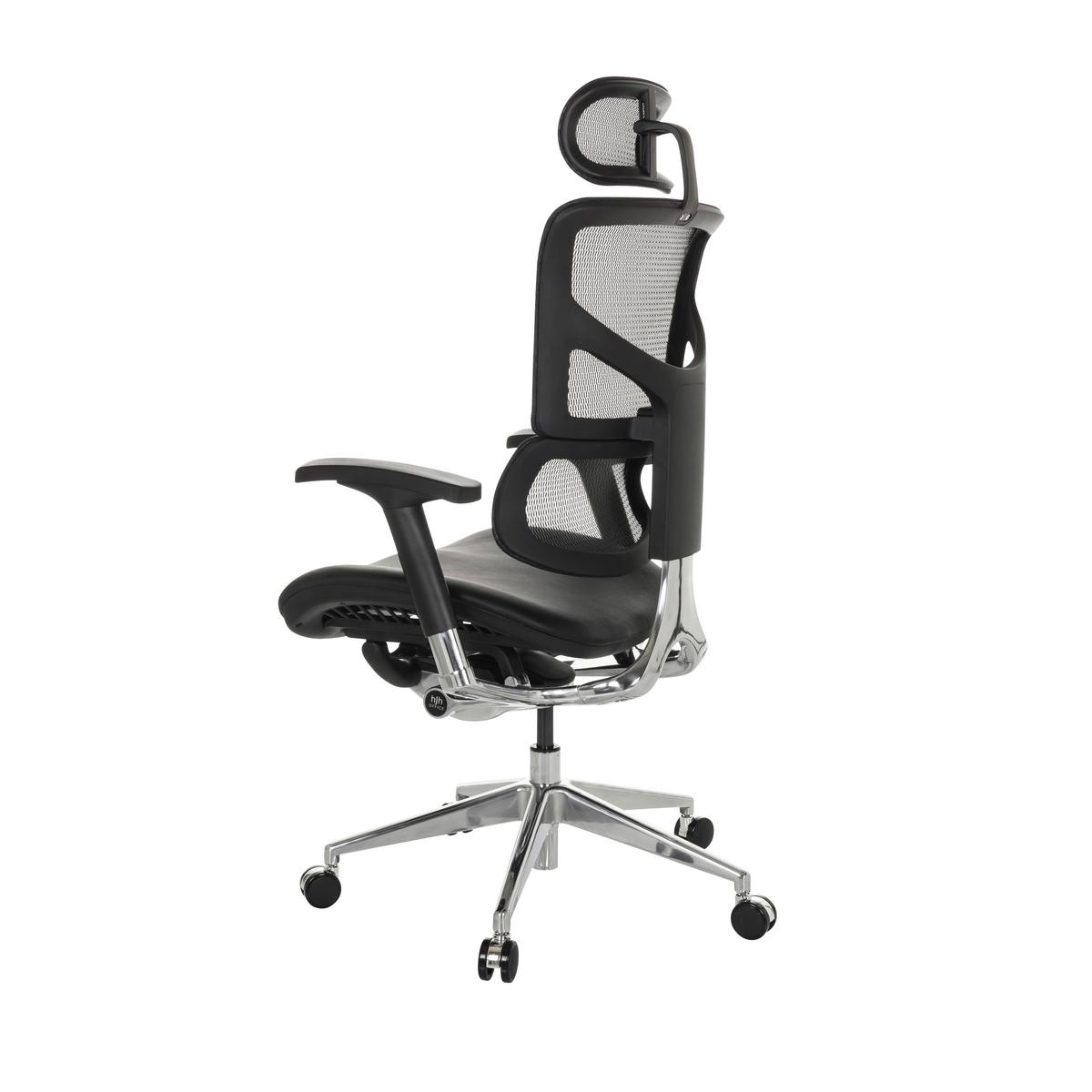 Pisarniški Stol Ergo-u2 Lm, Črna - srebrne barve/črna, Basics, kovina/umetna masa (70/124-146/67cm) - MID.YOU
