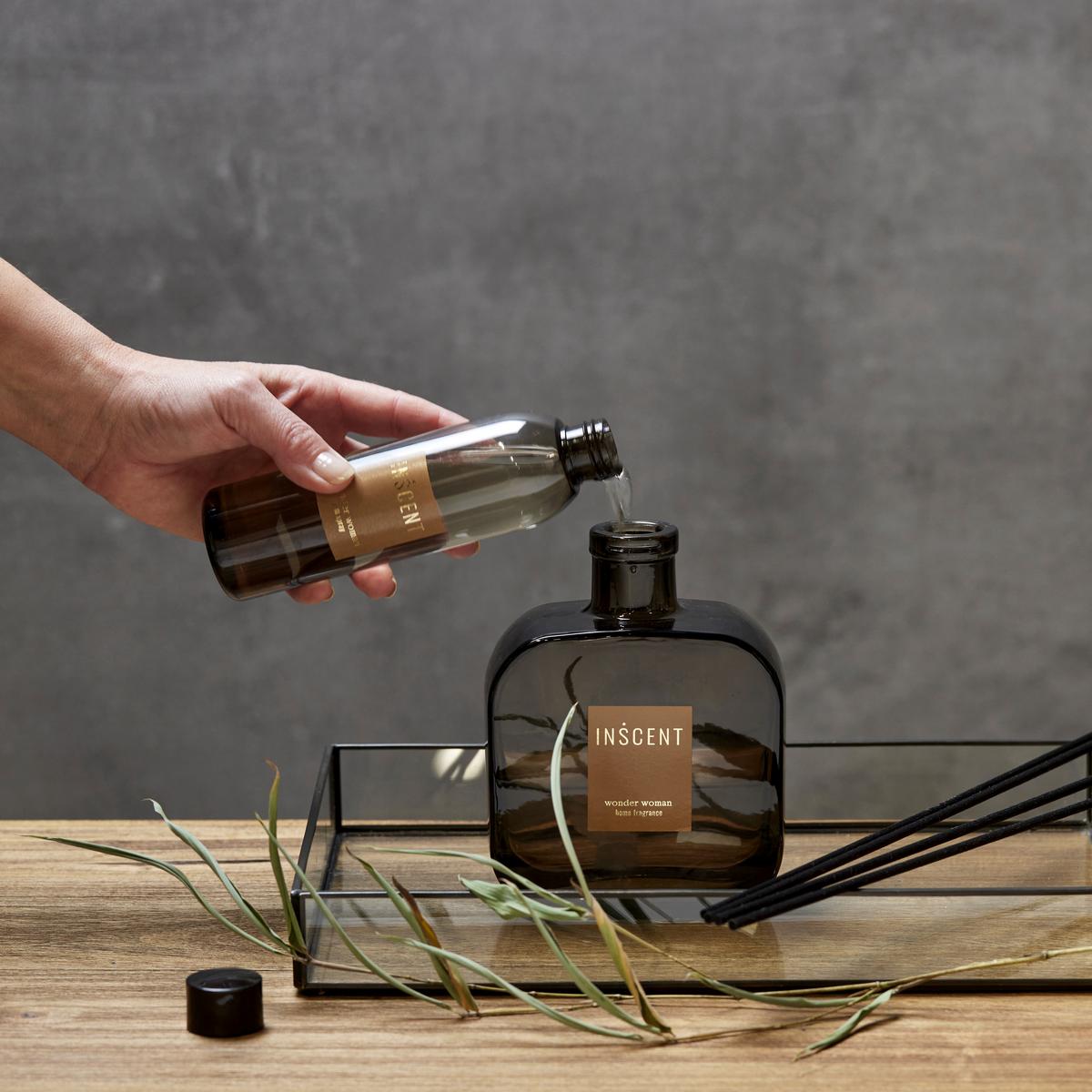 Raumduft-Nachfüllung Masculine Elegance ca. 200ml - Klar/Grau, Design, Kunststoff (200ml) - Inscent