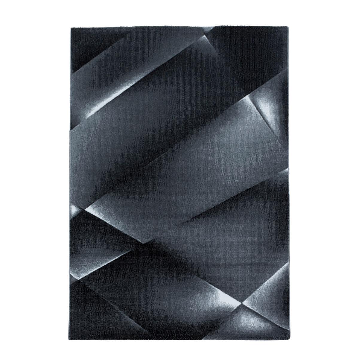 Webteppich Costa Schwarz ca. 80x250cm - Schwarz, Design, Textil (80/250cm)