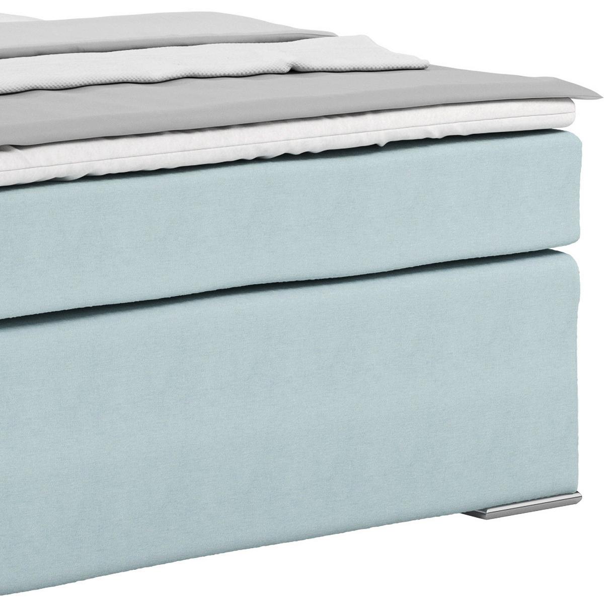 Boxspring Krevet Nero - boje mente/boje kroma, Konvencionalno, tekstil/metal (140/200cm) - Best Price