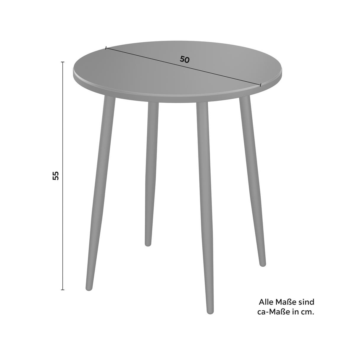 Balkonski Set Isabel - svijetlo siva/crna, Moderno, tekstil/metal (92/111/87cm) - Bessagi Garden