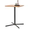 BARBORD VALLETTA - svart/ekfärgad, Modern, metall/trämaterial (80/100/80cm) - Premium Living