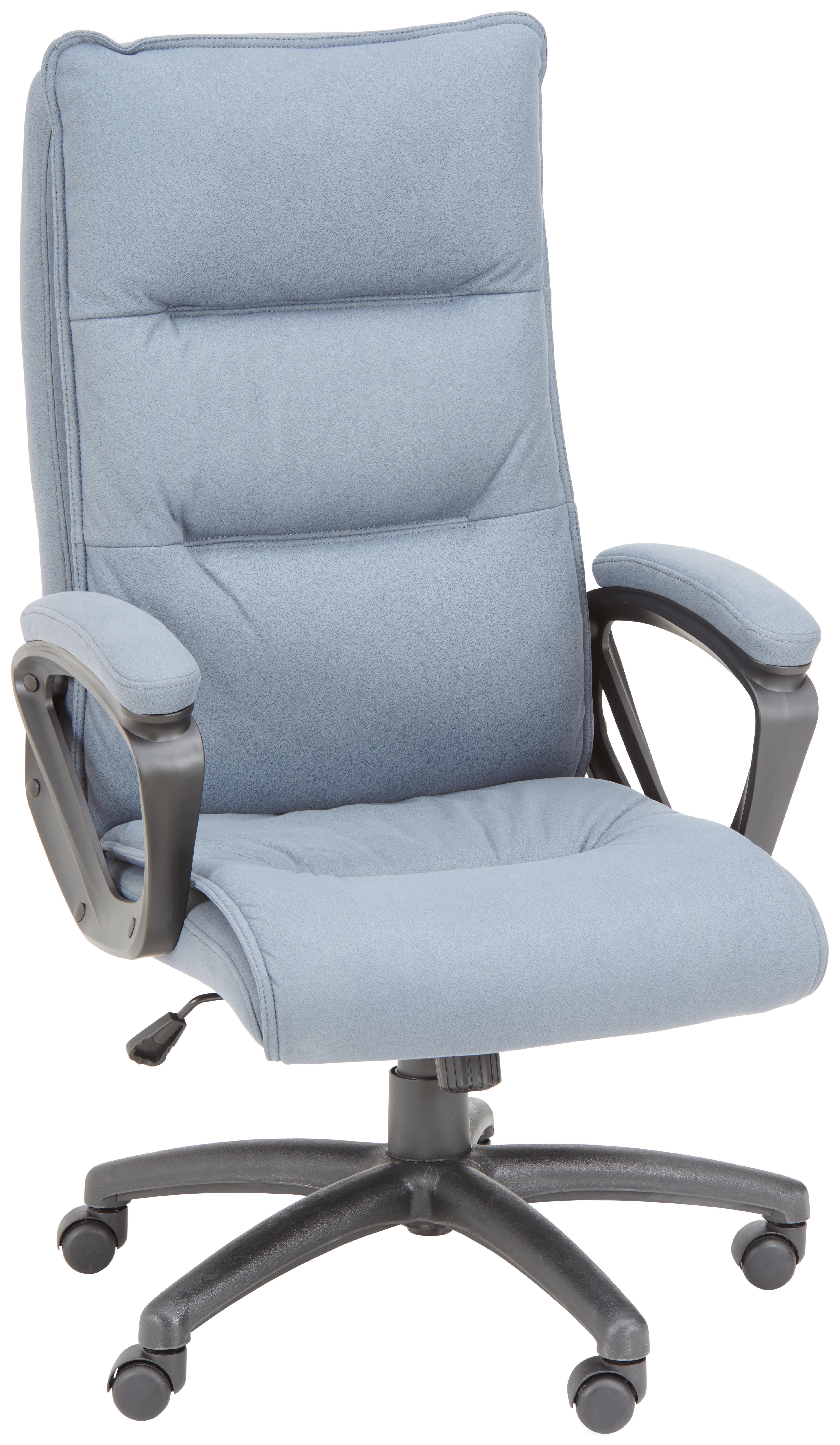 FOTEL SZEFA COZY - czarny/szary, Konventionell, tworzywo sztuczne/metal (64/109-117/73cm) - Venda