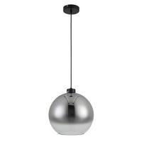 LAMPA WISZĄCA SMOKEY *DK* - antracytowy/kolor chromowy, Lifestyle, metal/szkło (30/120cm) - Dieter Knoll