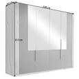 Dulap Cu Uși Rotative Complete - culoare lemn stejar/gri, Design, sticlă/compozit lemnos (228/213/60cm) - Ti`me Dulap Cu Uși Rotative Complete - culoare lemn stejar/gri, Design, sticlă/compozit lemnos (228/213/60cm) - Ti`me